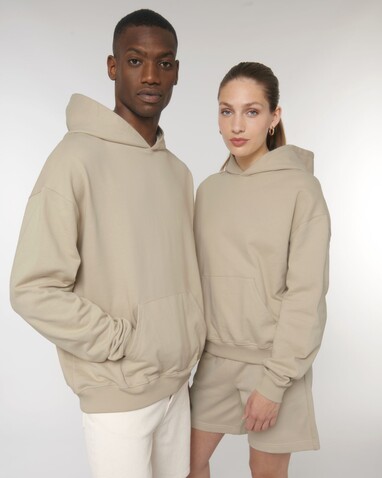 Cooper Dry - Der Boxy Unisex-Hoodie mit trockenem Griff - Desert Dust - 3XL bedrucken, Art.-Nr. STSU797C0283X