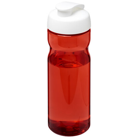 H2O Active® Eco Base 650 ml Sportflasche mit Klappdeckel, rot, weiss bedrucken, Art.-Nr. 21009717 H2O Active® Eco Base 650 ml Sportflasche mit Klappdeckel, rot, weiss bedrucken, Art.-Nr. 21009717