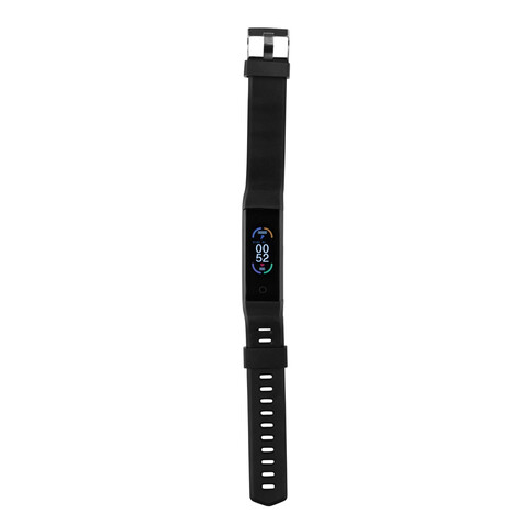 Sense Fit Tracker aus RCS recyceltem TPU mit Pulsmesser schwarz bedrucken, Art.-Nr. P330.811