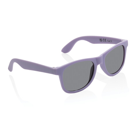 Sonnenbrille aus RCS recyceltem PP-Kunststoff lila bedrucken, Art.-Nr. P453.899