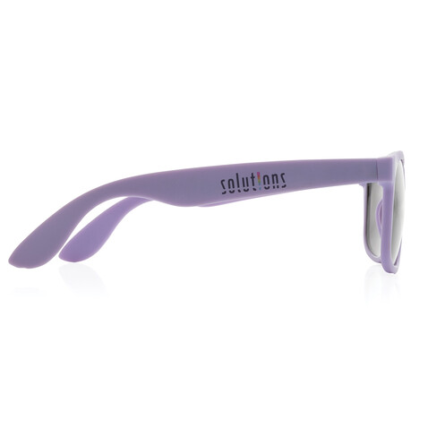 Sonnenbrille aus RCS recyceltem PP-Kunststoff lila bedrucken, Art.-Nr. P453.899