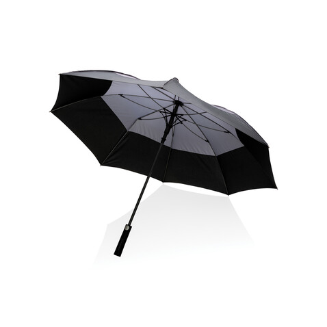 27&quot; Impact AWARE™ RPET 190T Auto-Open Stormproof-Schirm anthrazit bedrucken, Art.-Nr. P850.682