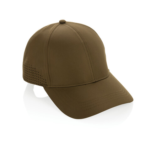 Impact AWARE™ rPET 6-Panel-Sportkappe grün bedrucken, Art.-Nr. P453.257