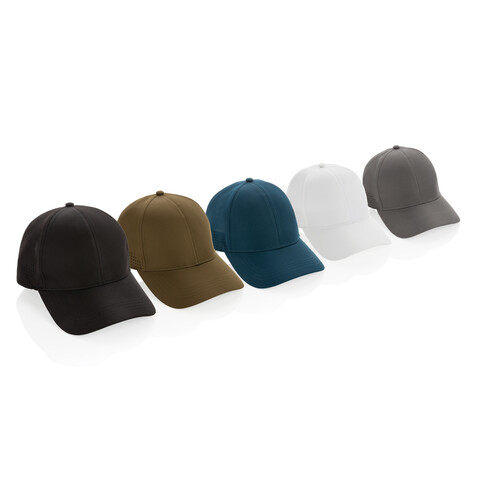 Impact AWARE™ rPET 6-Panel-Sportkappe grün bedrucken, Art.-Nr. P453.257