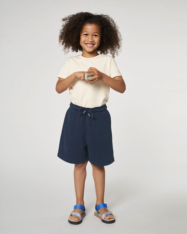 Mini Bolter - Die Kinder-Joggingshorts - French Navy - 7-8/122-128cm bedrucken, Art.-Nr. STBK102C72707