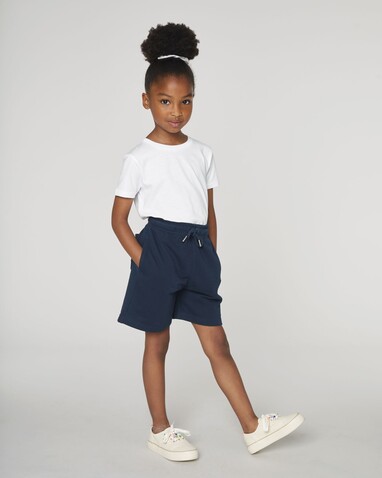 Mini Bolter - Die Kinder-Joggingshorts - French Navy - 12-13/152-158cm bedrucken, Art.-Nr. STBK102C72712