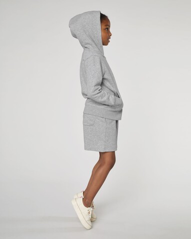 Mini Bolter - Die Kinder-Joggingshorts - Heather Grey - 12-13/152-158cm bedrucken, Art.-Nr. STBK102C25012
