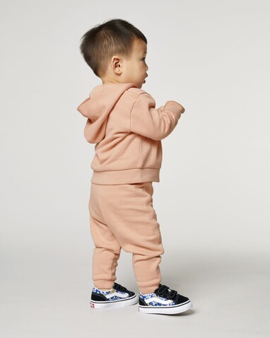 Baby Connector - Der Baby-Zip-Hoodie - Fraiche Peche - 6-12 m/68-80cm bedrucken, Art.-Nr. STSB105C101B2