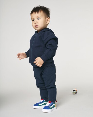 Baby Connector - Der Baby-Zip-Hoodie - French Navy - 24-36 m/92-98cm bedrucken, Art.-Nr. STSB105C727B5