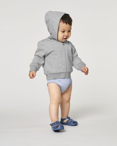 Baby Connector - Der Baby-Zip-Hoodie - Heather Grey - 18-24 m/86-92cm bedrucken, Art.-Nr. STSB105C250B4 Baby Connector - Der Baby-Zip-Hoodie - Heather Grey - 18-24 m/86-92cm bedrucken, Art.-Nr. STSB105C250B4