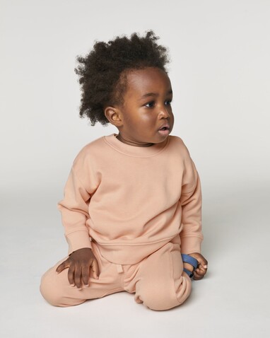 Baby Changer - Das Iconic Baby-Rundhals-Sweatshirt - Fraiche Peche - 24-36 m/92-98cm bedrucken, Art.-Nr. STSB920C101B5