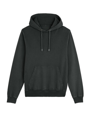 Archer Vintage - Der Garment-Dyed Unisex-Hoodie aus French Terry - G. Dyed Black Rock - 3XL bedrucken, Art.-Nr. STSU040C1403X