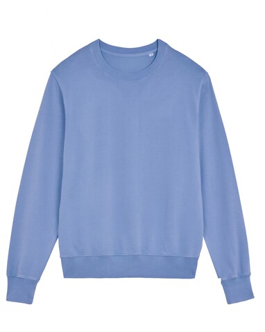 Matcher Vintage - Das Garment-Dyed Rundhals-Unisex-Sweatshirt aus French Terry - G. Dyed Swimmer Blue - 3XL bedrucken, Art.-Nr. STSU085C1033X