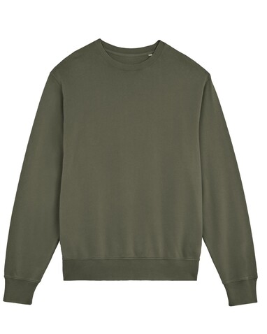 Matcher Vintage - Das Garment-Dyed Rundhals-Unisex-Sweatshirt aus French Terry - G. Dyed Khaki - XXS bedrucken, Art.-Nr. STSU085C1092S