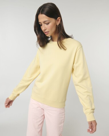 Matcher - Das Rundhals-Unisex-Sweatshirt aus French Terry - Butter - L bedrucken, Art.-Nr. STSU799C0781L