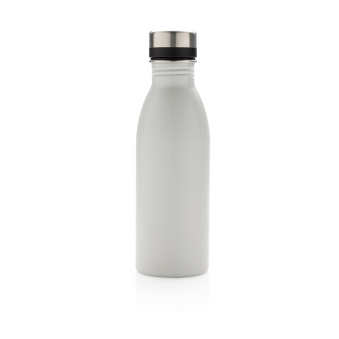 Deluxe Wasserflasche aus RCS recyceltem Stainless-Steel weiß bedrucken, Art.-Nr. P435.713