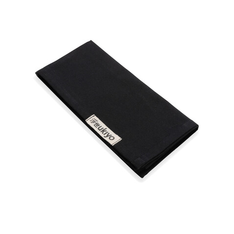 Ukiyo Aware™ 180gr rCotton 4-tlg. Servietten-Set schwarz bedrucken, Art.-Nr. P261.251