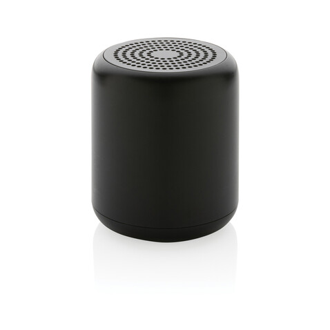 5W Wireless Speaker aus RCS recyceltem Kunststoff schwarz bedrucken, Art.-Nr. P329.851