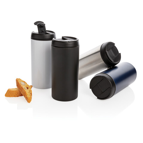 Metro Becher Becher aus RCS recyceltem Stainless-Steel weiß bedrucken, Art.-Nr. P435.043