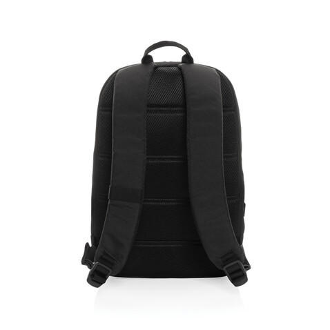 Swiss Peak AWARE™ moderner 15,6&quot; Laptop-Rucksack schwarz bedrucken, Art.-Nr. P763.101