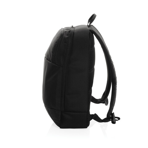 Swiss Peak AWARE™ moderner 15,6&quot; Laptop-Rucksack schwarz bedrucken, Art.-Nr. P763.101