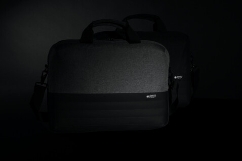 Swiss Peak AWARE™ RFID 15,6&quot; Laptoptasche grau bedrucken, Art.-Nr. P763.122