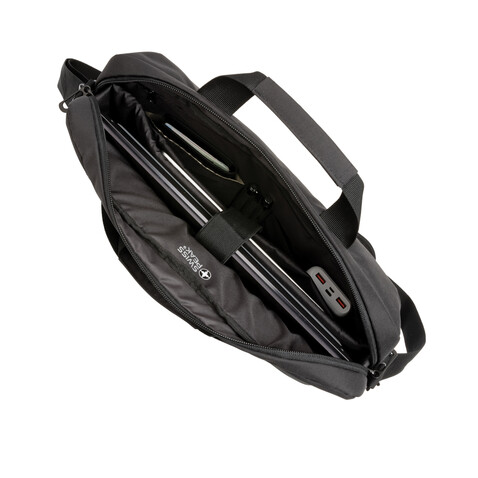 Swiss Peak AWARE™ RFID 15,6&quot; Laptoptasche schwarz bedrucken, Art.-Nr. P763.121
