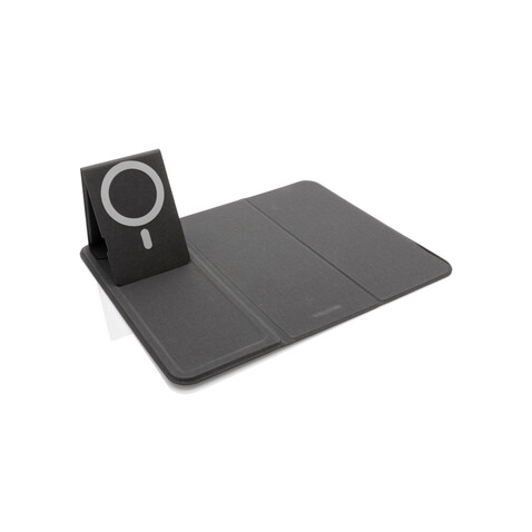 Artic magnetischer 10W Wireless Charging Smartphonehalter schwarz bedrucken, Art.-Nr. P308.332