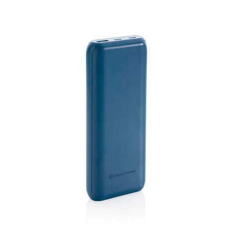 Urban Vitamin Pasadena 20.000mAh 18W PD Powerbank blau bedrucken, Art.-Nr. P322.755