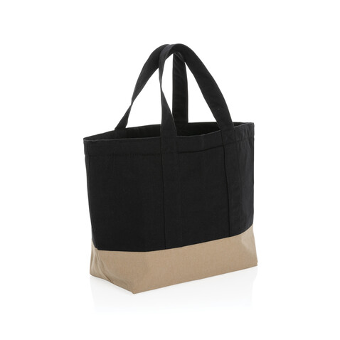 Impact Aware™ 285g/m² ungefärbte rCanvas-Kühltasche schwarz bedrucken, Art.-Nr. P422.471