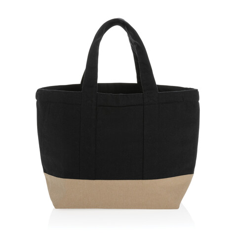 Impact Aware™ 285g/m² ungefärbte rCanvas-Kühltasche schwarz bedrucken, Art.-Nr. P422.471