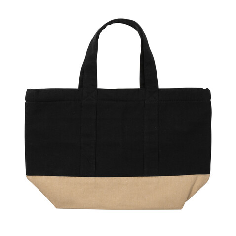 Impact Aware™ 285g/m² ungefärbte rCanvas-Kühltasche schwarz bedrucken, Art.-Nr. P422.471