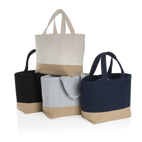 Impact Aware™ 285g/m² ungefärbte rCanvas-Kühltasche schwarz bedrucken, Art.-Nr. P422.471