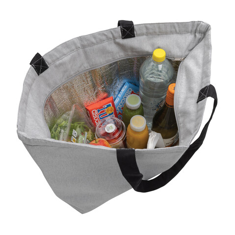 Impact Aware™ 285g/m² große, ungefärbte Rcanvas-Kühltasche grau bedrucken, Art.-Nr. P422.482