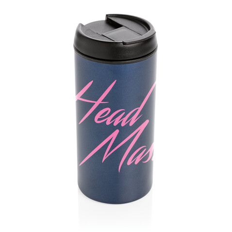 Metro Becher Becher aus RCS recyceltem Stainless-Steel blau bedrucken, Art.-Nr. P435.045