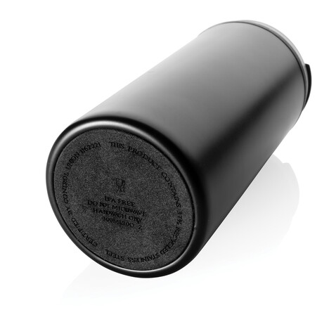 Metro Becher Becher aus RCS recyceltem Stainless-Steel schwarz bedrucken, Art.-Nr. P435.041