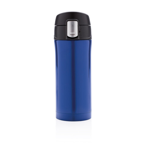 Easy-Lock Vakuum-Becher aus RCS recyceltem Stainless-Steel blau bedrucken, Art.-Nr. P435.065