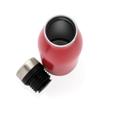 Deluxe Wasserflasche aus RCS recyceltem Stainless-Steel rot bedrucken, Art.-Nr. P435.714