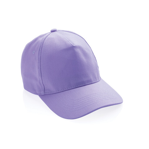 Impact 5 Panel Kappe aus 280gr rCotton mit AWARE™ Tracer lavender bedrucken, Art.-Nr. P453.470