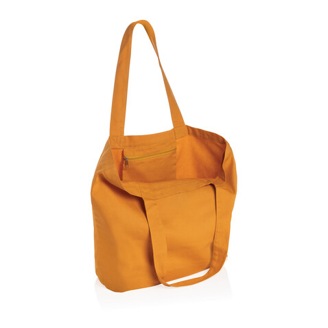 Impact Aware™ 240g/m² rCanvas Shopper mit Tasche sundial orange bedrucken, Art.-Nr. P762.978