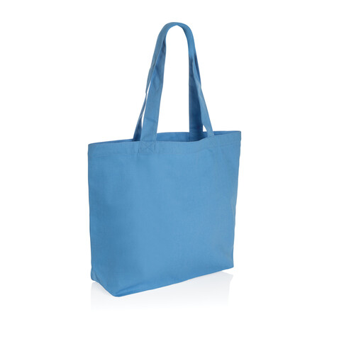 Impact Aware™ 240g/m² rCanvas Shopper mit Tasche tranquil blue bedrucken, Art.-Nr. P762.975 Impact Aware™ 240g/m² rCanvas Shopper mit Tasche tranquil blue bedrucken, Art.-Nr. P762.975