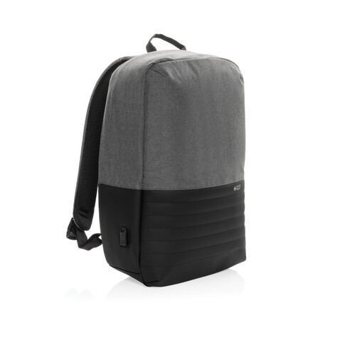 Swiss Peak AWARE™ Anti-Theft-RFID 15.6"-Laptop-Rucksack grau bedrucken, Art.-Nr. P763.132 Swiss Peak AWARE™ Anti-Theft-RFID 15.6"-Laptop-Rucksack grau bedrucken, Art.-Nr. P763.132