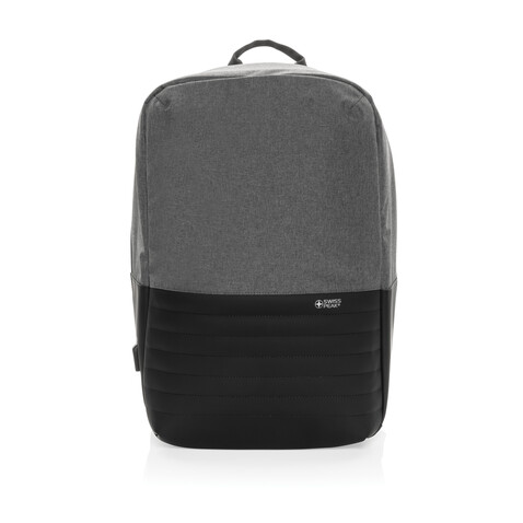 Swiss Peak AWARE™ Anti-Theft-RFID 15.6"-Laptop-Rucksack grau bedrucken, Art.-Nr. P763.132 Swiss Peak AWARE™ Anti-Theft-RFID 15.6"-Laptop-Rucksack grau bedrucken, Art.-Nr. P763.132