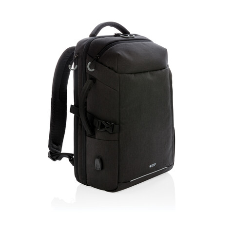 Swiss Peak AWARE™ XXL Wochenend-Reiserucksack schwarz bedrucken, Art.-Nr. P763.141