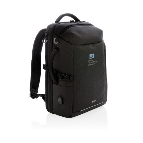 Swiss Peak AWARE™ XXL Wochenend-Reiserucksack schwarz bedrucken, Art.-Nr. P763.141