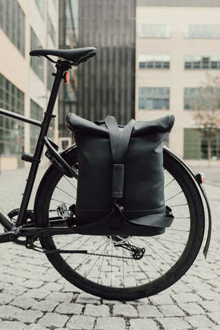 VINGA Baltimore Fahrradtasche schwarz bedrucken, Art.-Nr. 501819 VINGA Baltimore Fahrradtasche schwarz bedrucken, Art.-Nr. 501819