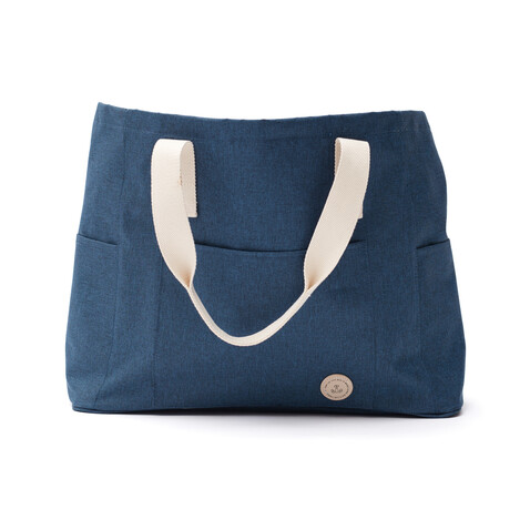 VINGA Sortino Strandtasche blau bedrucken, Art.-Nr. 51332