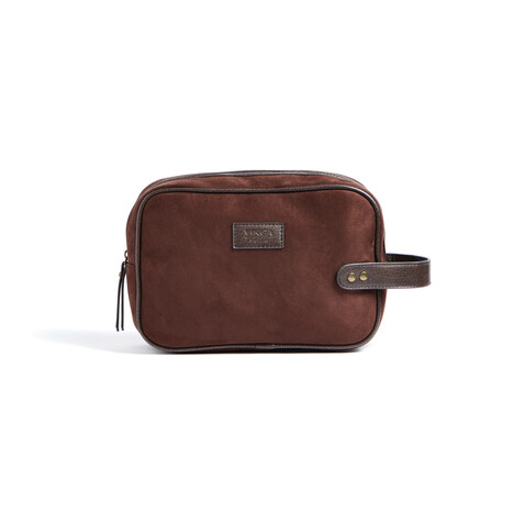 VINGA Hunton Kosmetiktasche braun bedrucken, Art.-Nr. 526019