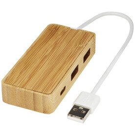 Tapas USB-Hub aus Bambus, natur bedrucken, Art.-Nr. 12430606