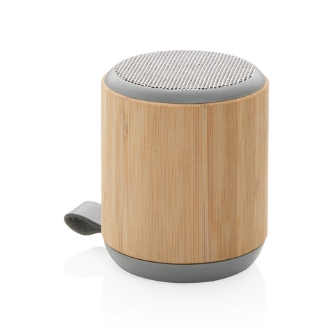 Bambus und Stoff 3W Wireless Speaker braun bedrucken, Art.-Nr. P329.379